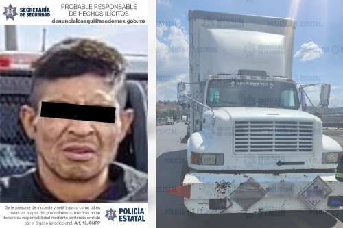 Chofer secuestrado en Huehuetoca se lanza de camión en movimiento para escapar